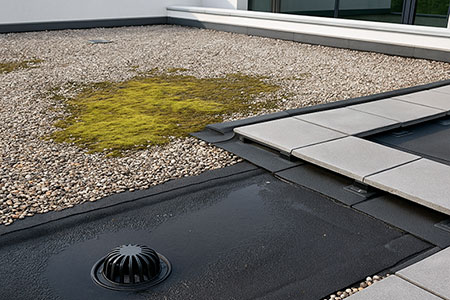 Nettoyage toiture plate ou terrasse