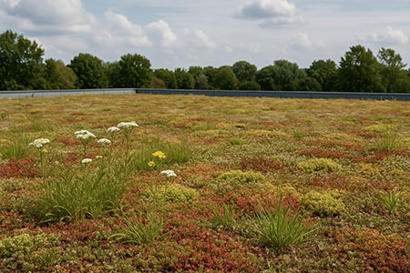 Nettoyage toiture végétalisée