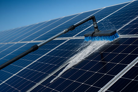 Nettoyage toiture solaire photovoltaïque