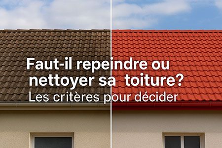 Faut-il repeindre ou nettoyer sa toiture ? Les critères pour décider