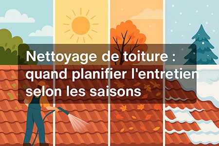 Nettoyage de toiture : quand planifier l’entretien selon les saisons