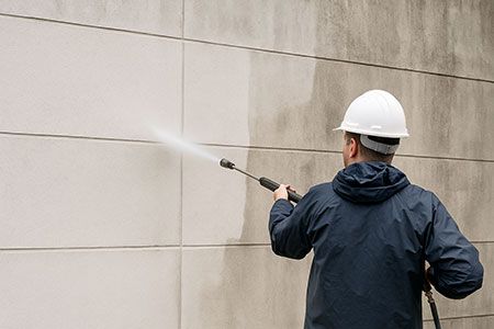 Nettoyage façade en béton ou ciment