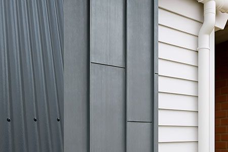 Zinc, bac acier et PVC